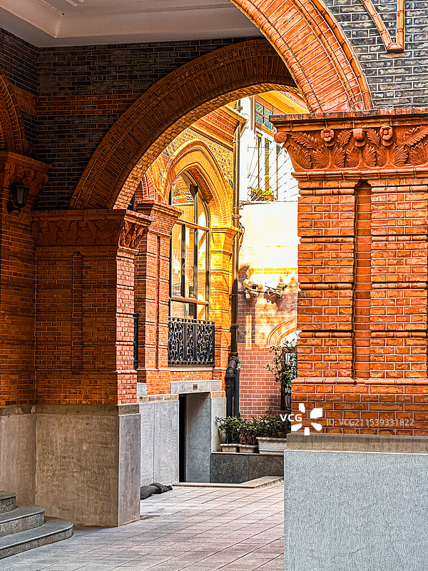 张爱玲故居 麦根路 花园别墅 老洋房 优秀历史建筑图片素材