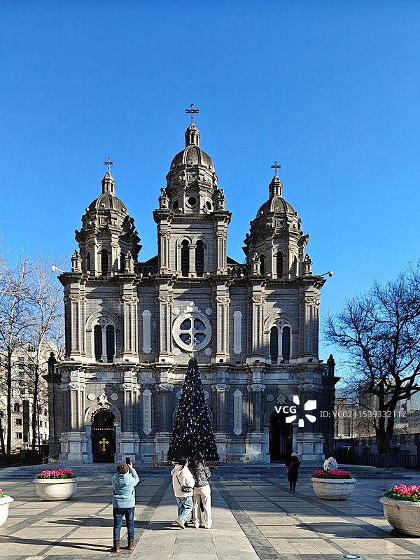 天主教堂外观图片素材