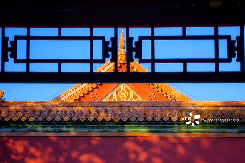 光影绘古建图片素材