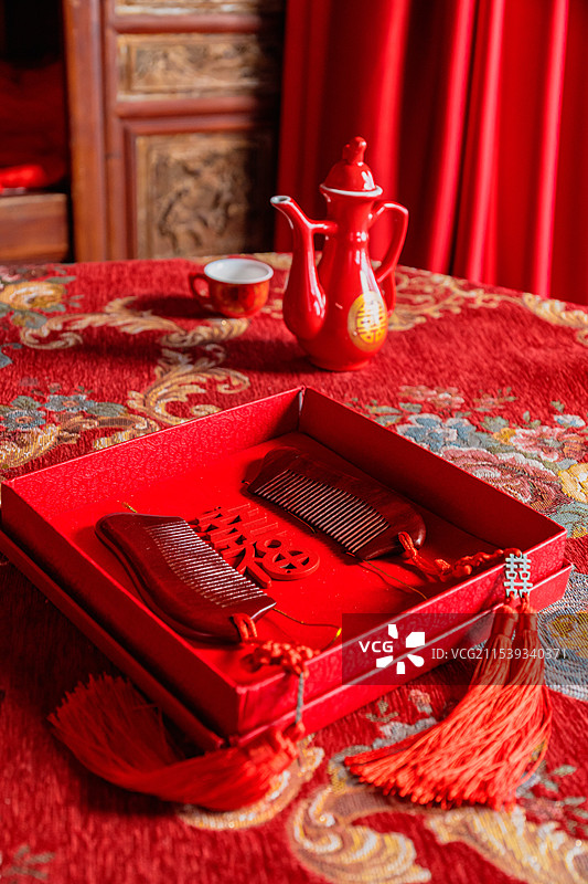 中国古典婚礼元素图片素材