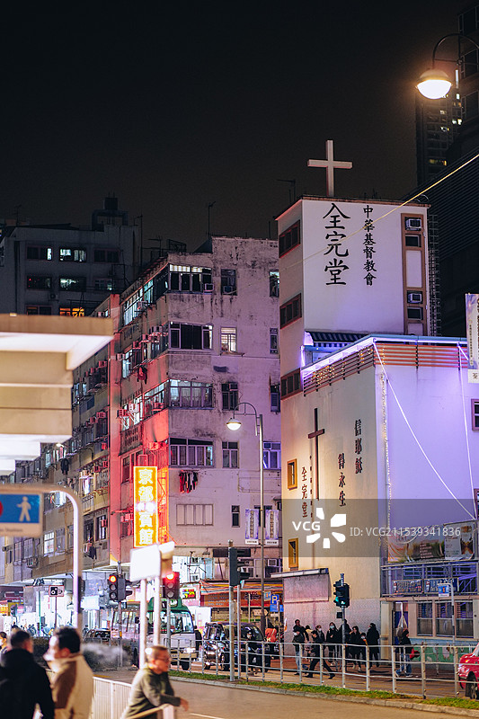 香港教堂荃湾全完堂图片素材