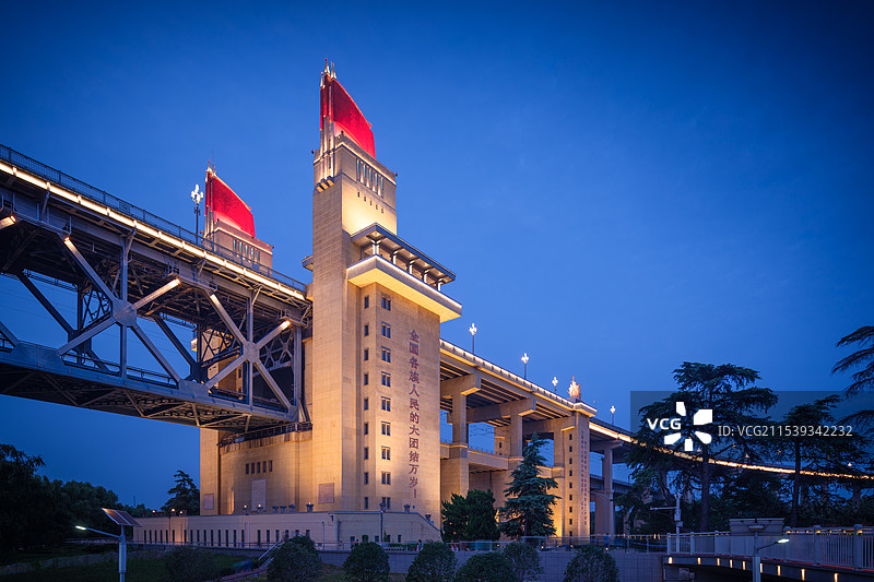 南京长江大桥图片素材