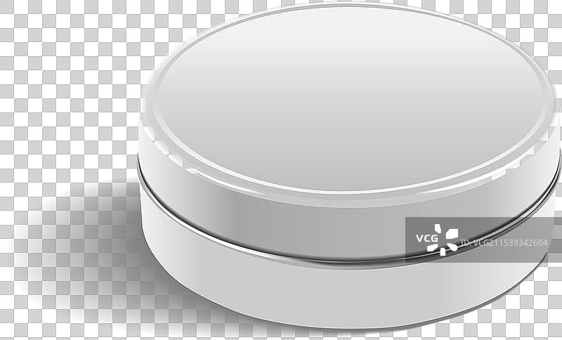 圆形金属盒子图片素材