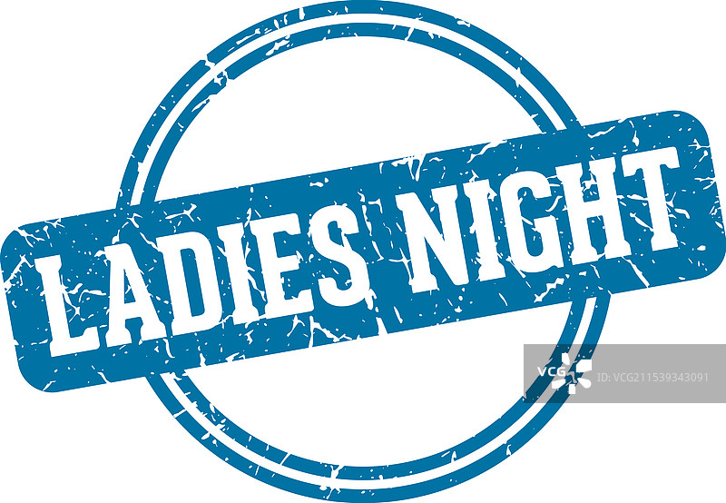 女士之夜印章图片素材