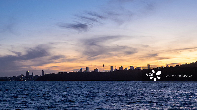 悉尼晚霞图片素材