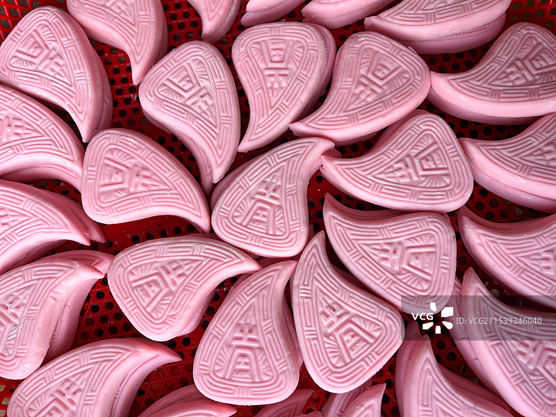 潮汕红桃粿图片素材