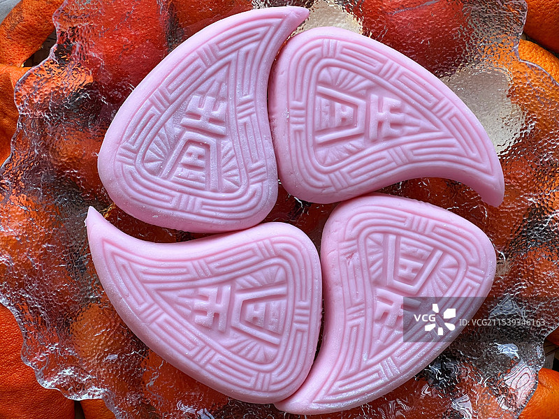 潮汕红桃粿图片素材