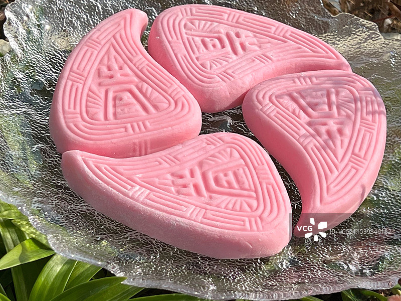 潮汕红桃粿图片素材