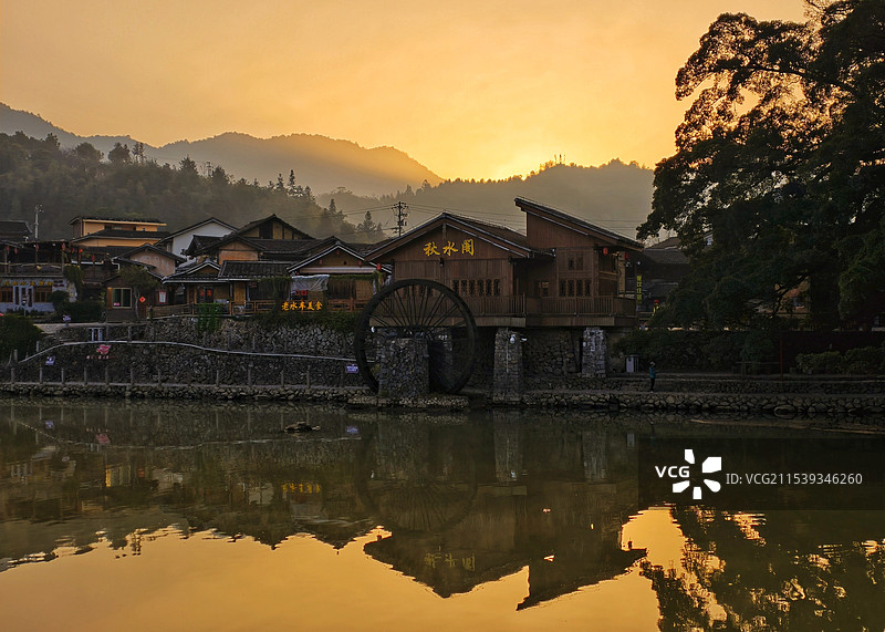 云水谣的早晨图片素材