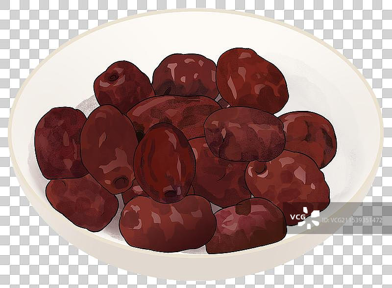 美食食物食材饮食健康文化传统干果干货粮食八宝粥日常养生健美食品腊八粥插画图片素材