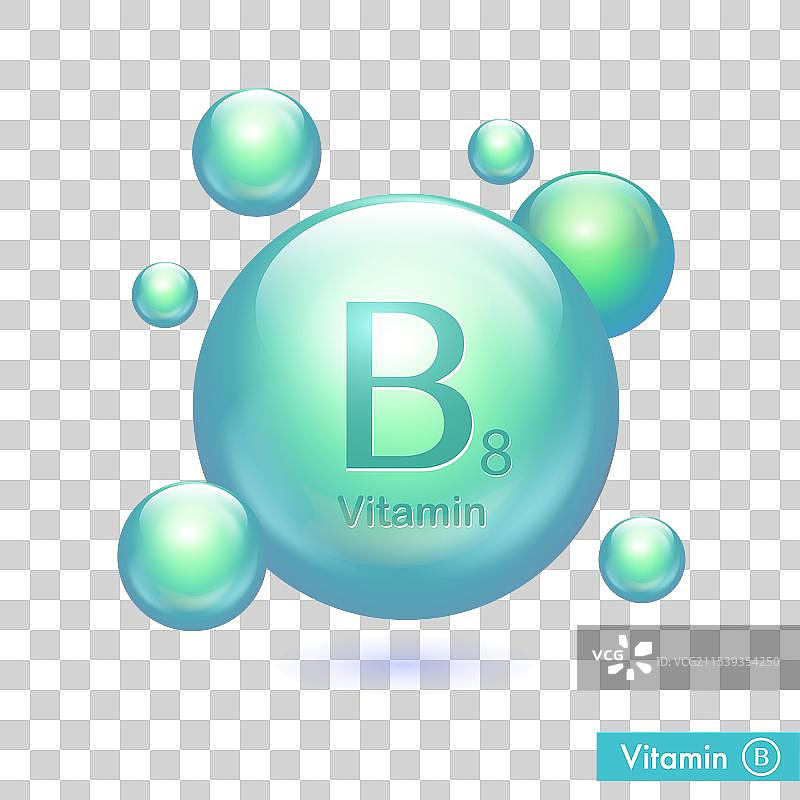 维生素B8图标，肌醇滴剂胶囊图片素材