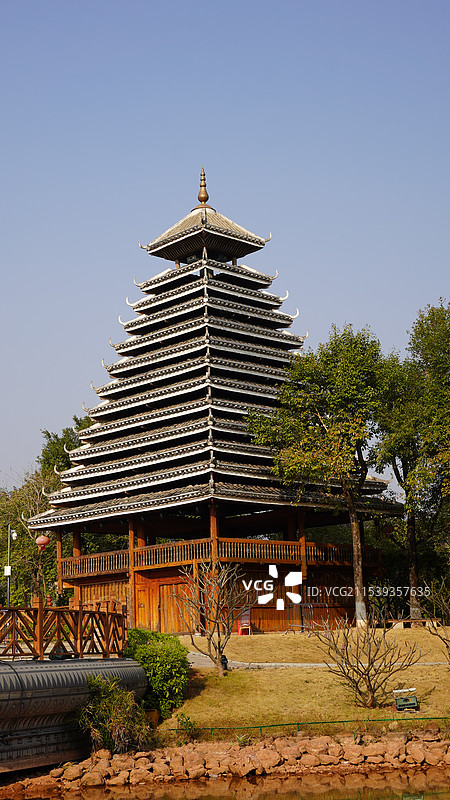 广西南宁广西民族村图片素材