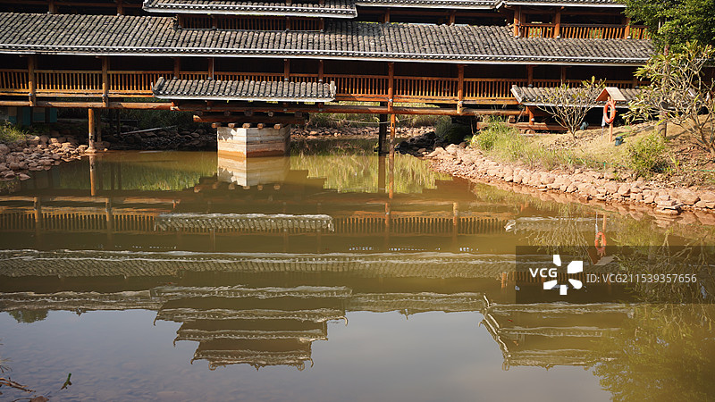 广西南宁广西民族村图片素材