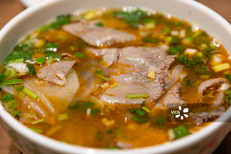 甘肃地方美食羊肉粉汤图片素材