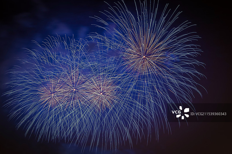 橘子洲焰火之蓝色刺猬图片素材