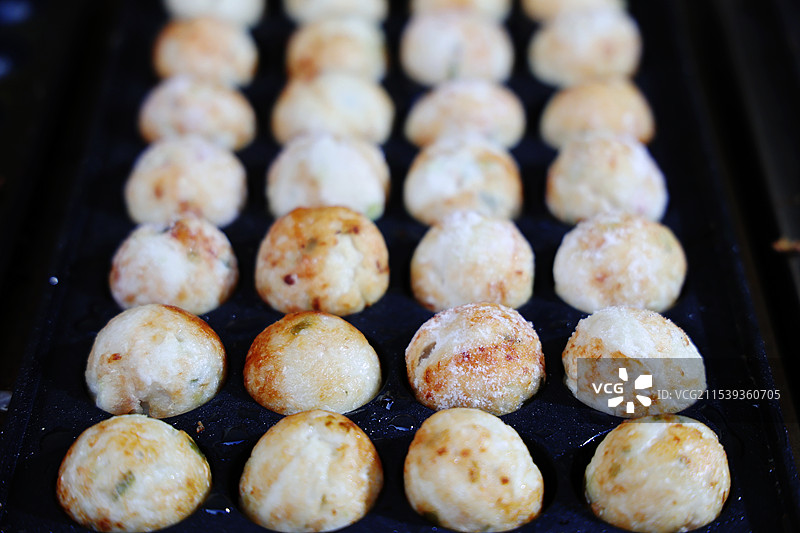 章鱼小丸子特写图片素材