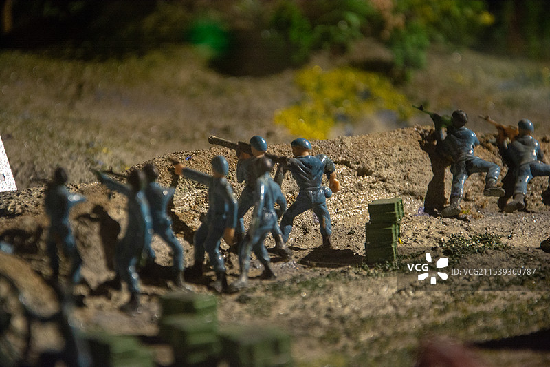 东北陆军讲武堂微缩训练景观图片素材