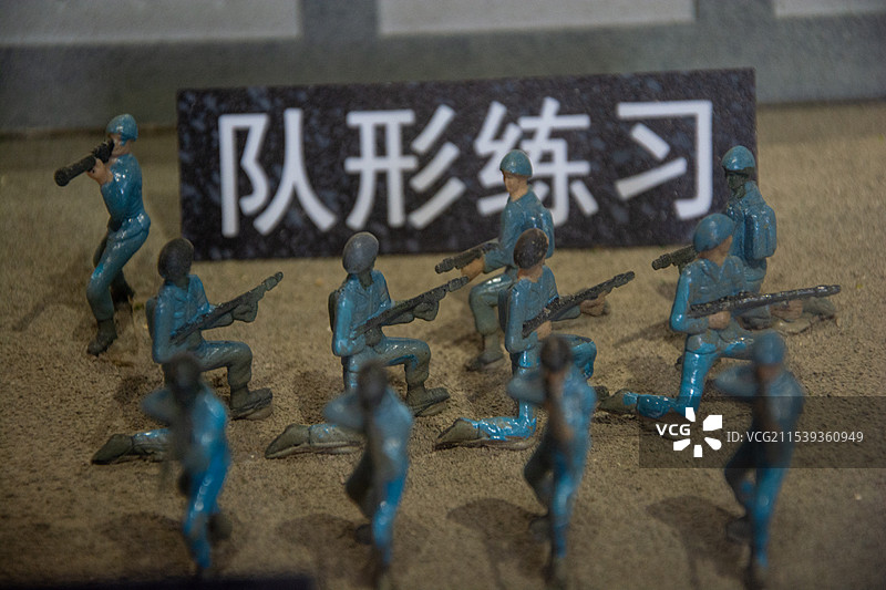 东北陆军讲武堂微缩训练景观图片素材