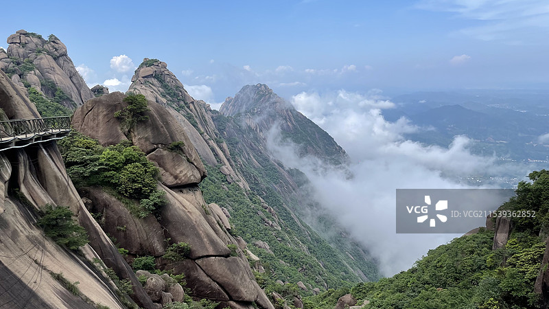 上饶灵山的中华龙脊图片素材