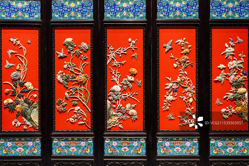 中国工艺美术馆室内艺术展品图片素材