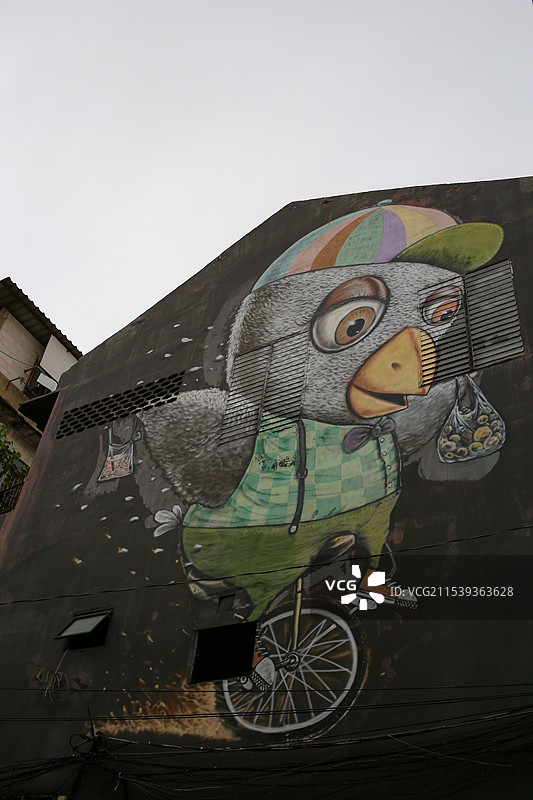 泰国曼谷街头涂鸦图片素材