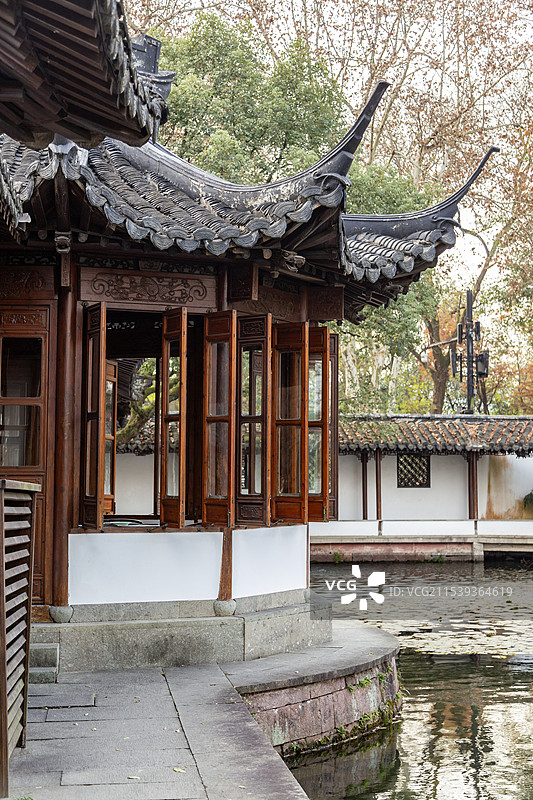 杭州西湖 曲院风荷 郭庄图片素材