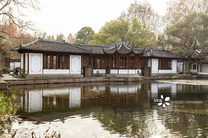 杭州西湖 曲院风荷 郭庄图片素材