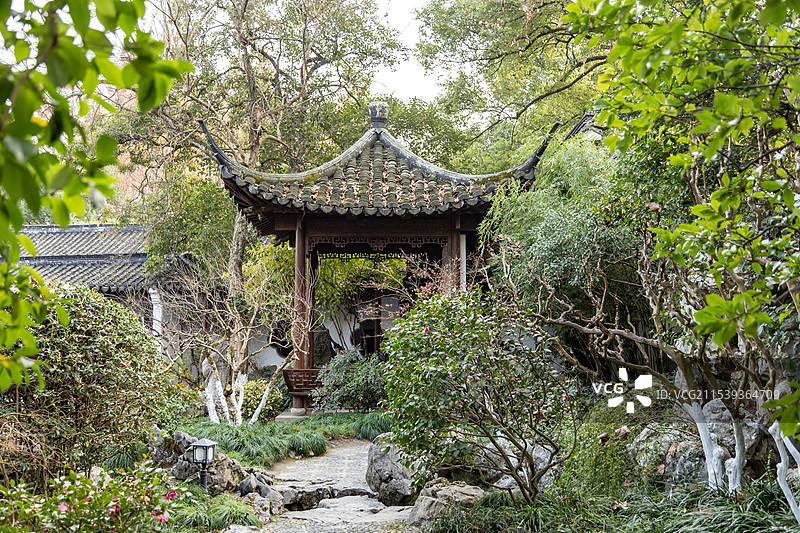 杭州西湖 曲院风荷 郭庄图片素材