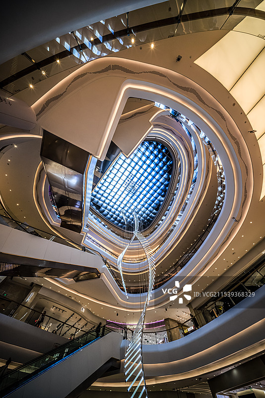 购物广场中庭天花图片素材