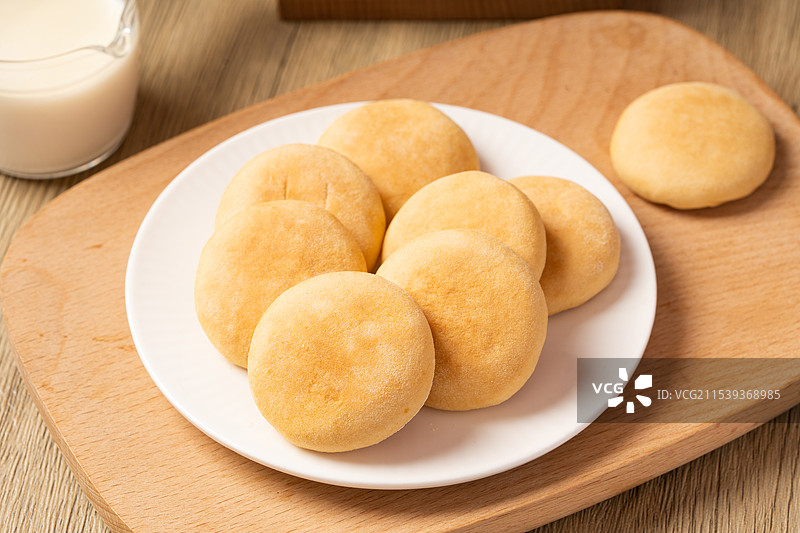 山药软雪饼图片素材