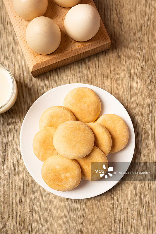 山药软雪饼图片素材