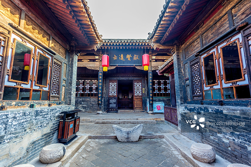 中国山西晋中平遥古城中国票号博物馆蔚泰厚票号图片素材
