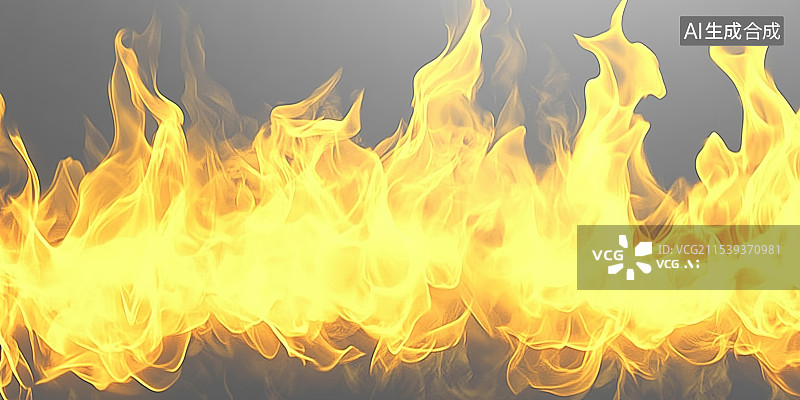 【AI数字艺术】火抽象黄色背景图片素材