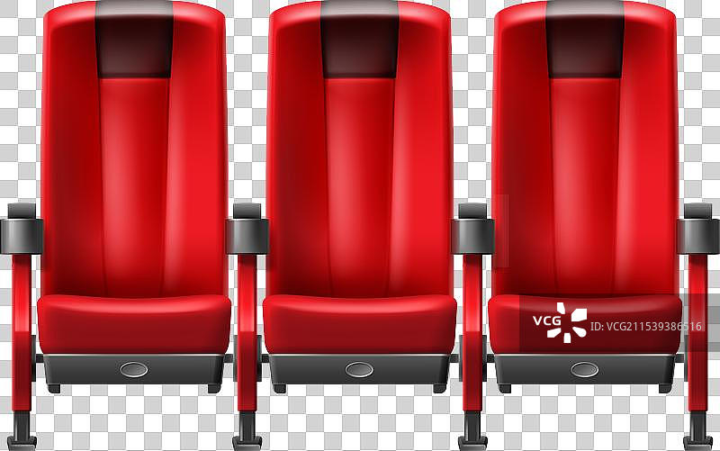 一排电影院座椅图片素材