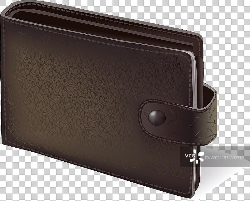 现代黑色皮革纹理钱包图片素材