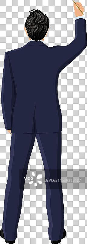 商人背影图片素材