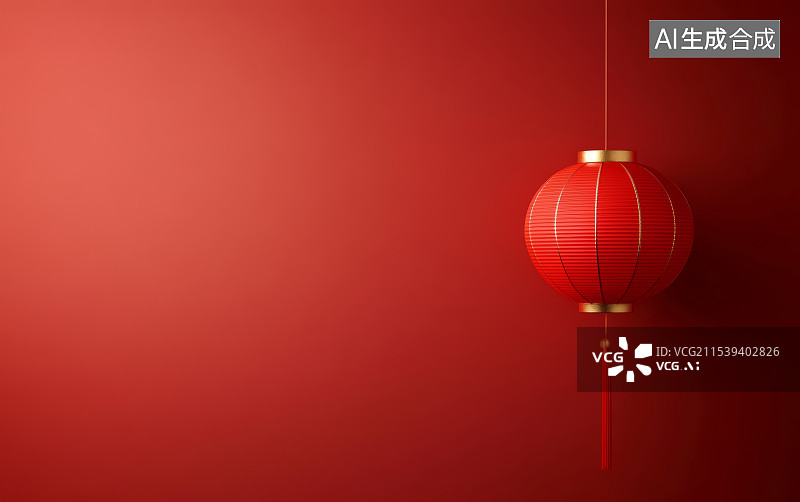 【AI数字艺术】.传统的中国春节红色主题艺术背景图片素材