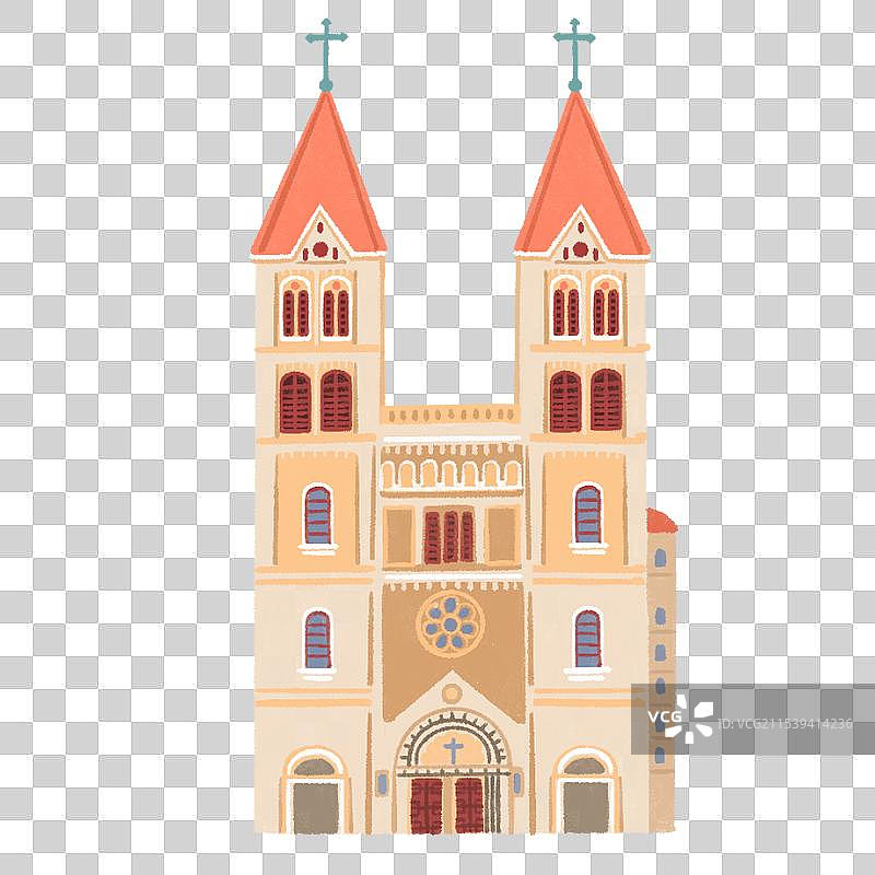 教堂免扣元素图片素材