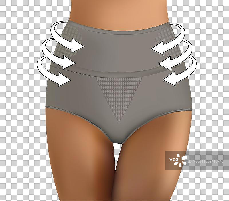 收腹修身内裤图片素材