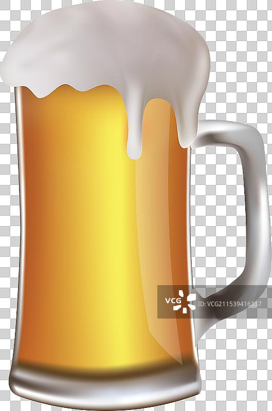 泡沫啤酒杯图片素材