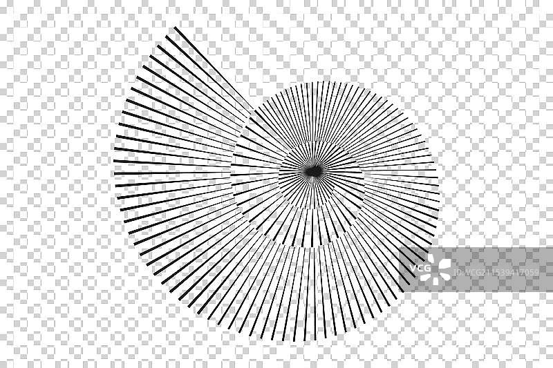 抽象的剥离海螺壳符号扁平设计图片素材