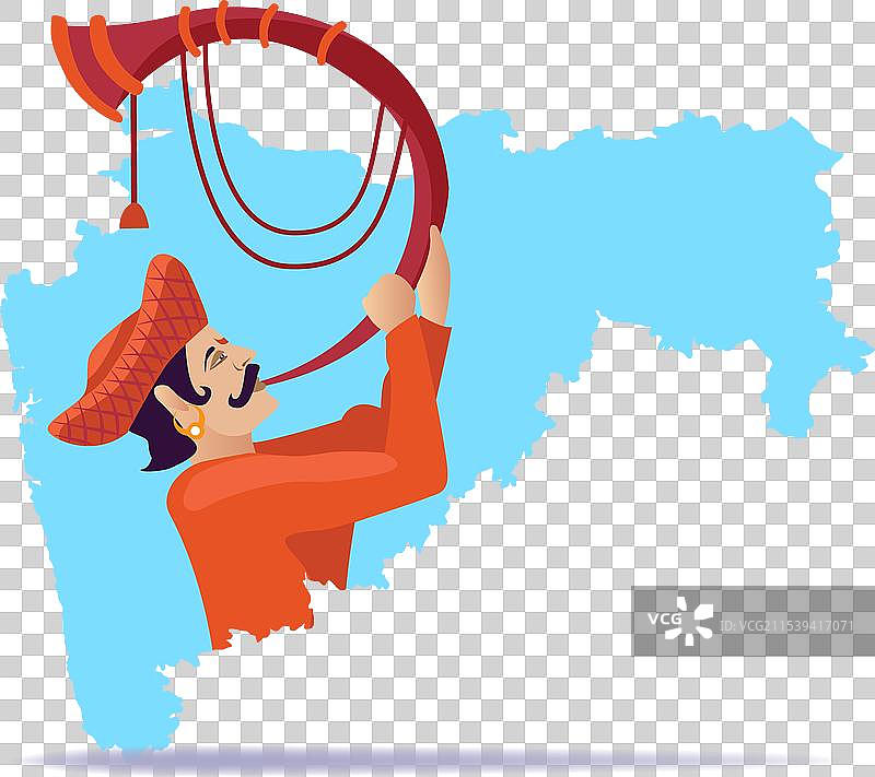 马哈拉施特拉的图塔里人和地图图片素材