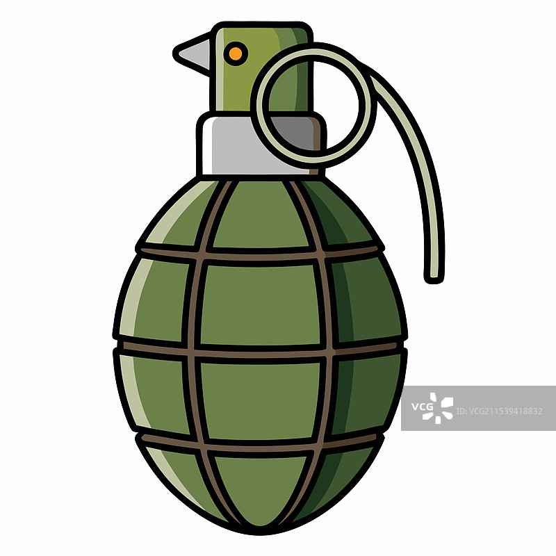 弹药扁平风格，孤立在白色背景上图片素材