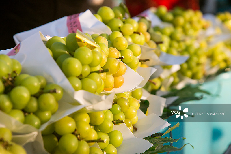 阳光玫瑰葡萄图片素材