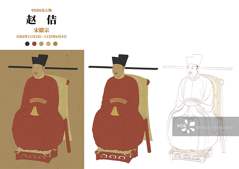 赵佶-宋徽宗图片素材