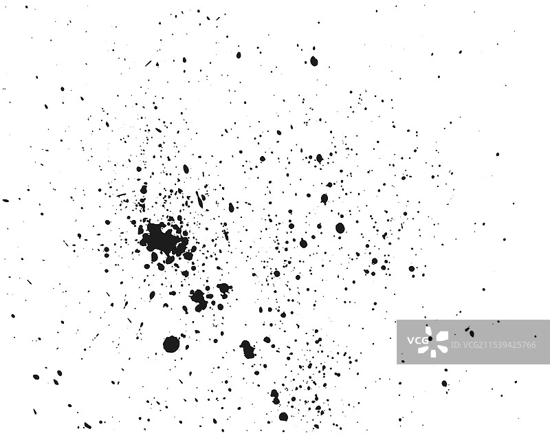 黑色墨水飞溅创造出一种动态和抽象的效果图片素材