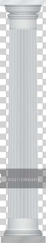 3D白色古希腊大理石柱子图片素材