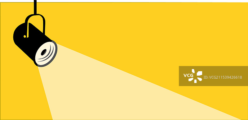 悬挂的聚光灯投射出一束光线图片素材