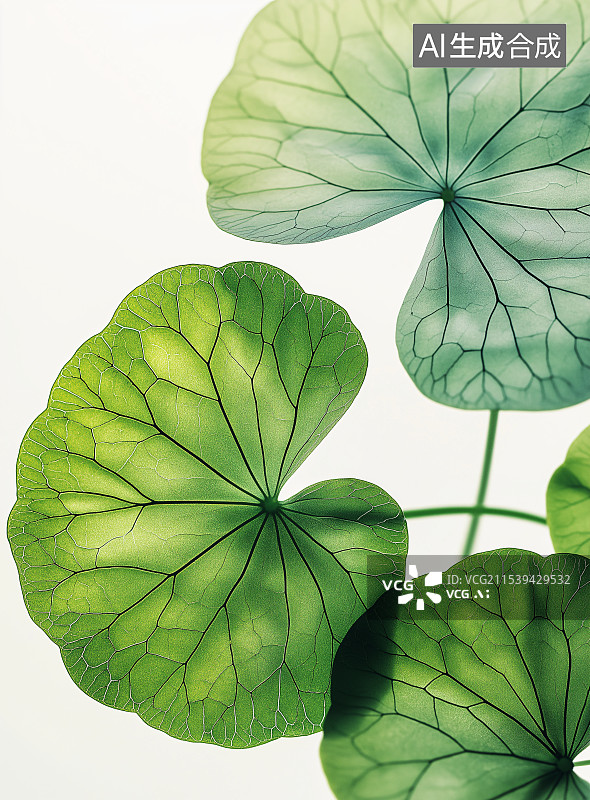 【AI数字艺术】积雪草背景图，展现其美容修复功效，天然纯净，有机绿植舒缓滋润，助力护肤养生，尽显草本魅力。图片素材