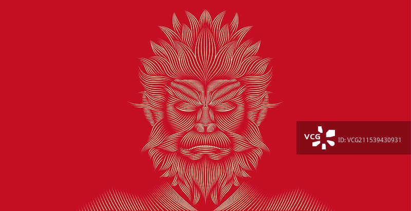 悟空抽象艺术图片素材